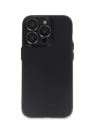 Newface Apple İphone 13 Pro Max Kılıf Luko Lens Silikon - Siyah