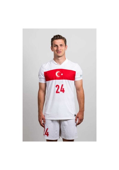 Türkiye Milli Takım Euro 2024 Semîh Kılıçsoy Forması Beyaz Çok Renkli