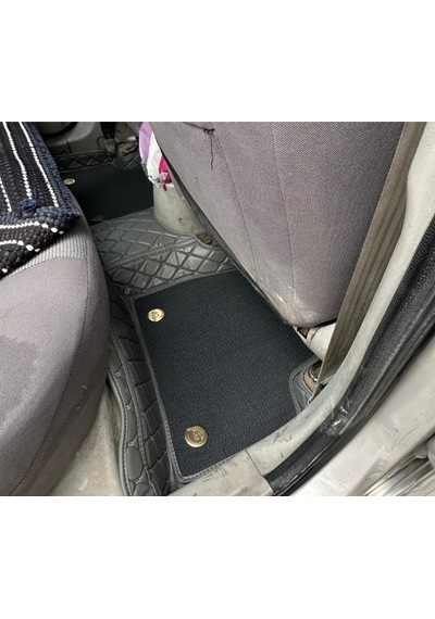 Hyundai Accent Admira 2006-2012 Arası Aracına Özel 8d Çift Katmanlı Havuzlu Paspas Takım Gri