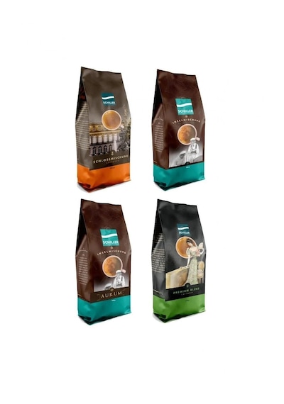 Schiller Premium Blend + Schlossmischung + Inselmischung + Aurum Çekirdek Kahve 4'lü