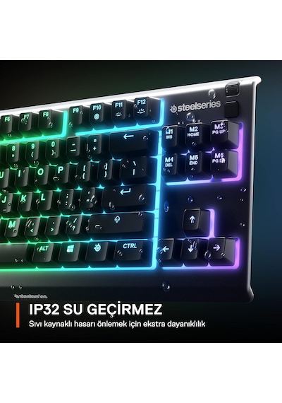 Steelseries Apex 3 Tkl Türkçe Gaming Klavye Tenkeyless, 8 Bölge R