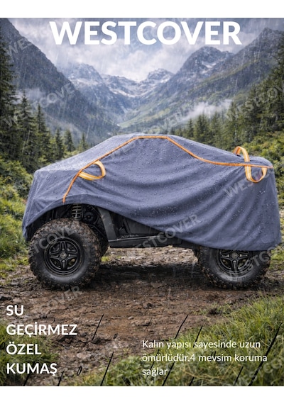 Yuki Hummer 200 Uyumlu Neon Fitilli Suni Deri Atv Brandası,çadırı