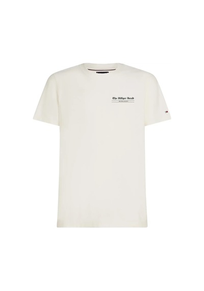 Tommy Hilfiger Hılfıger Herald Back, Z00 Krem Erkek T-shirt & Polo
