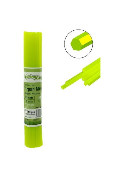 Motorlu Tırpan Misinası 4.0 Mm 28 Cm Altıgen Çubuk - 85 Adet
