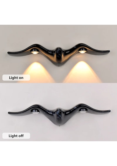 Elektrikle Çalışır, 10 Watt İç Ve Dış Mekan Amber Işık Kelvin Led Aplik, Modern Tasarım Armatür Amber
