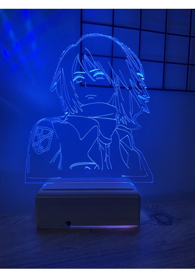 Atack Of Titans Mikasa Ackerman 16 Renk Gece Lambası