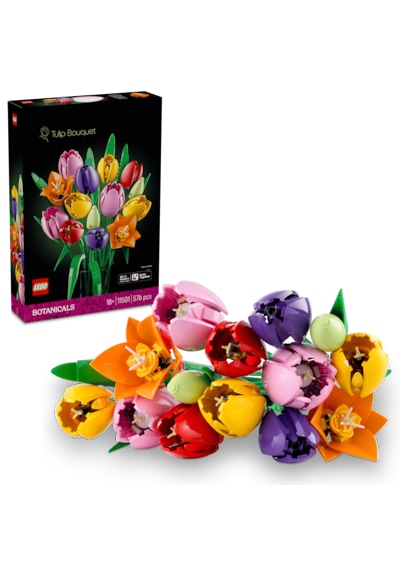 LEGO® Botanicals Lale Buketi 11501 - Yetiskinler için 5 Çesit Lale Içeren Yaratici Dekoratif Model Yapim Seti (576 Parça)