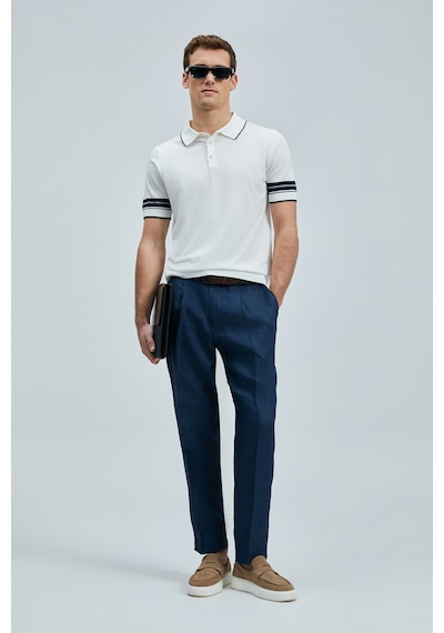 Lufian Alberto Smart Erkek Chino Pantolon Comfort Pileli Lacivert Lacivert 111190341100200 Lacivert
