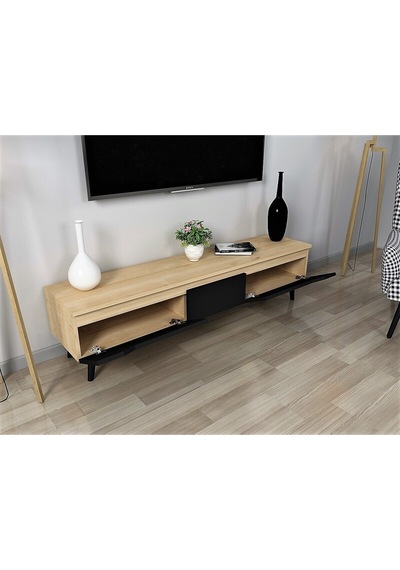 Flora Mass Dekoratif Tv Ünitesi 150 Cm Meşe-siyah