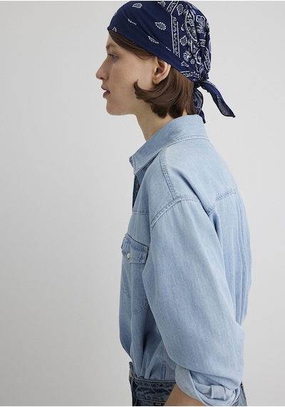 Mavi - Baskılı Lacivert Bandana 1911810-70491 Lacivert