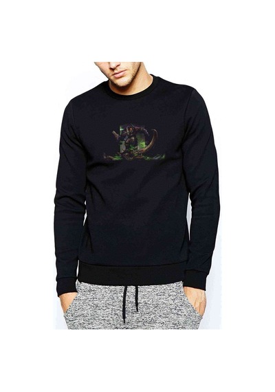 World Of Warcraft Grommash Hellscream Baskılı Erkek Sweatshirt