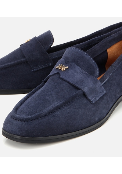 Hotiç Kadın Süet Deri Lacivert Yumuşak Dokulu Klasik Loafer