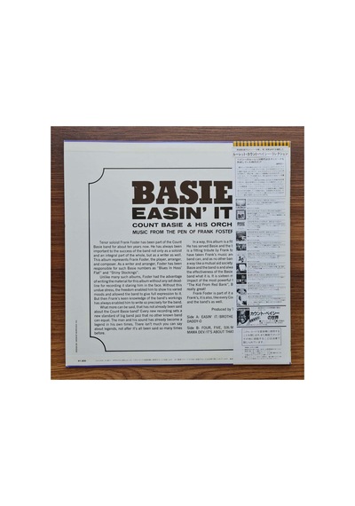 Count Basie And His Orchestra Easin' It Music From The Pen Of Frank Foster