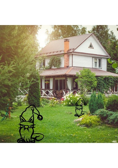 Bahçe Kazığı Demir İmalatı Bahçe Süsü Bahçe Cücesi Kedi