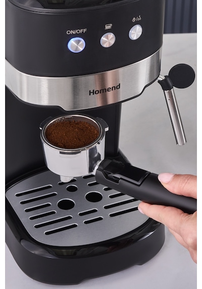 Homend Coffeebreak 5011H Süt Köpürtücülü, 15 Bar Basınçlı Espresso Makinesi, 1100W 1,2L