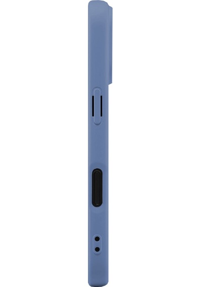 Buff Apple Uyumlu iPhone 17 Magsafe Rubber Fit Silikon Kılıf Mavi
