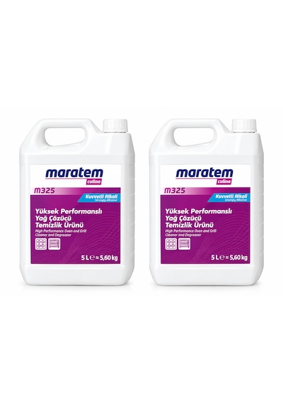 Maratem M325 Yüksek Performanslı Yağ Çözücü Temizlik Ürünü 2x5 L 21'li Set