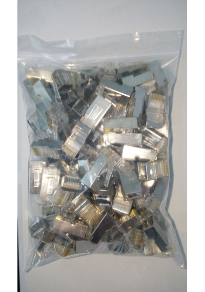 Cat6 Rj45 Metal Konnektör 100 Lük Paket