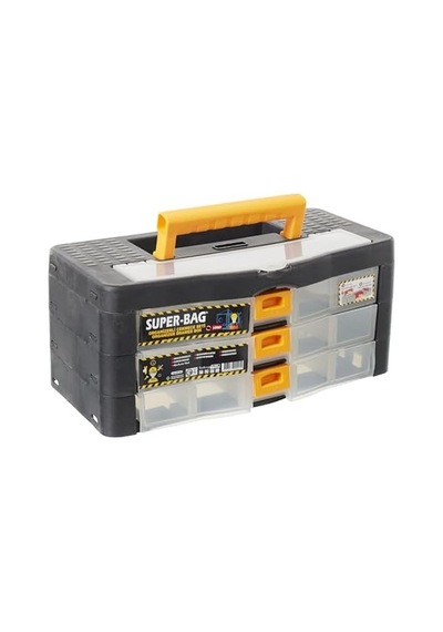Super-bag 3 Lü Organizer Çekmece Açık Gri