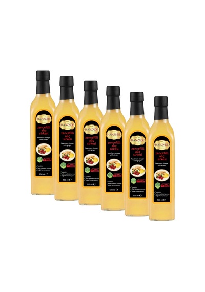 Hanzade Bitkisel Zencefilli Alıç Sirkesi 6 x 500 ML