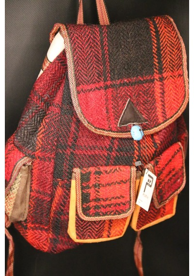 Pujiva Etnik 4cep Sırt Normal Dokuma Kilim Sırt Çanta En:35/boy:40 Cm Çok Renkli