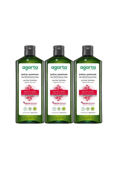 Agarta Doğal Şampuan 400 Ml Saç Dökülmesine Karşı Çözüm Dökülen