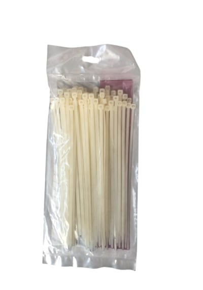 Tork 200x3,6 Mm Plastik Kablo Bağı Beyaz 100 Adet