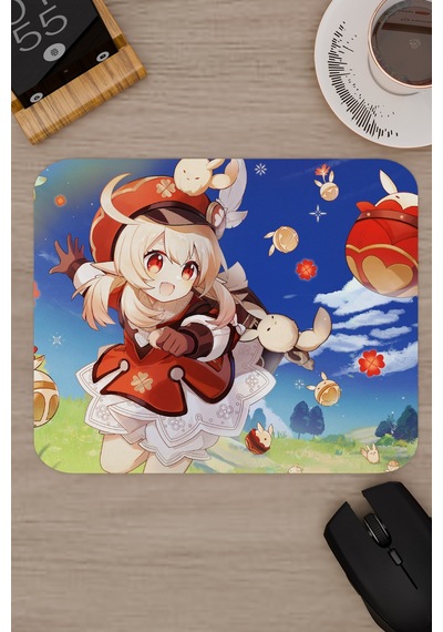 Klee Genshin Impact Anime Gacha V1 - 22x18 Gaming Mouse Pad Fare Altlığı