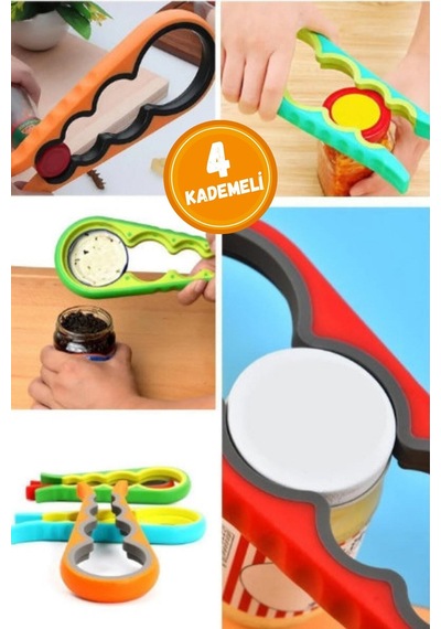 Konserve Kavanoz Şişe Açacağı Asorti Plastik Beyaz Diğer