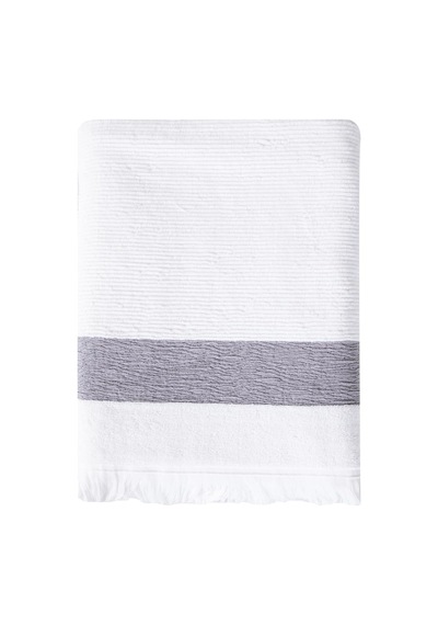 Borla Beyaz Banyo Havlusu 90x150 Çok Renkli