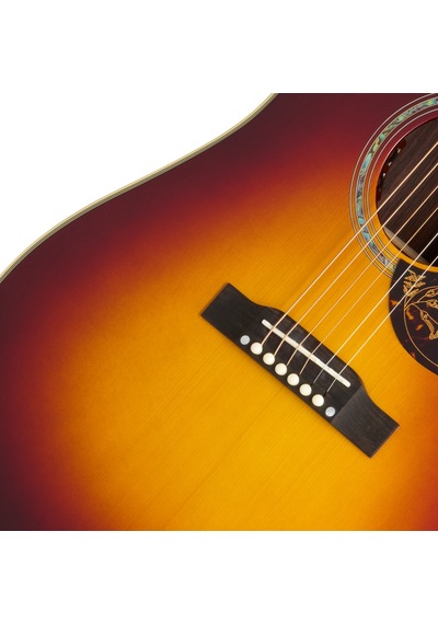 Epiphone Hummingbird Deluxe Ec Elektro Akustik Gitar Autumn Burst