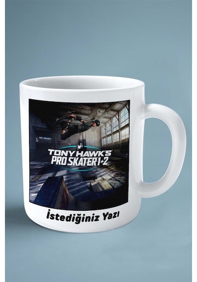 Tony Hawk's Pro Skater Oyun Baskılı Kupa Bardak Çift Taraflı Kişiye Özel Model 1 Çok Renkli