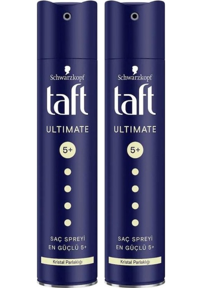 Schwarzkopf Taft Ultimate 5+ Kristal Parlaklığı Saç Spreyi 2 x 250 ML