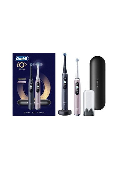 Oral-b İo9 Şarjlı/elektrikli Diş Fırçası, 2'li Set, Rose Quartz &amp Siyah, 2 Fırça Başlığı, Hızlı Manyet Diğer