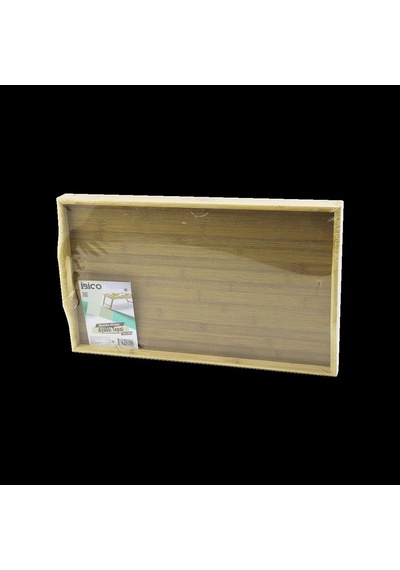 Hubrendy Tedarik Bambu Dikdörtgen Sunum Tepsisi 50x30 Cm Ayaklı Diğer