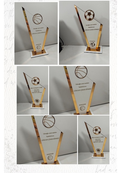 Hediyelik Plaket Voleybol /basketbol /futbol Turnuvalarına Özel Çok Renkli