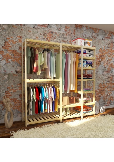 Need - Açık Ahşap Elbise Dolabı Need - Açık Ahşap Elbise Dolabı