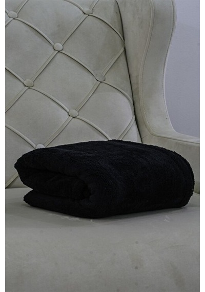 Mulberry Wellsoft Peluş Polar Televizyon Battaniyesi Çift Kişilik 220x230 Siyah