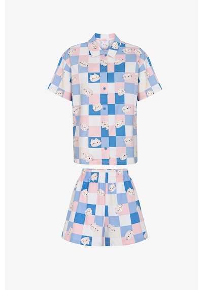 Penti Cutene Gömlek Şort Pijama Takımı Çok Renkli