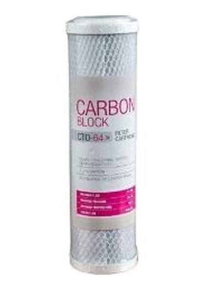 Watermanya 10'' Cto Coconut Bazlı Blok Aktif Karbon Su Arıtma Filtresi Açık Kasa Uyumlu 3. Aşama Filtre