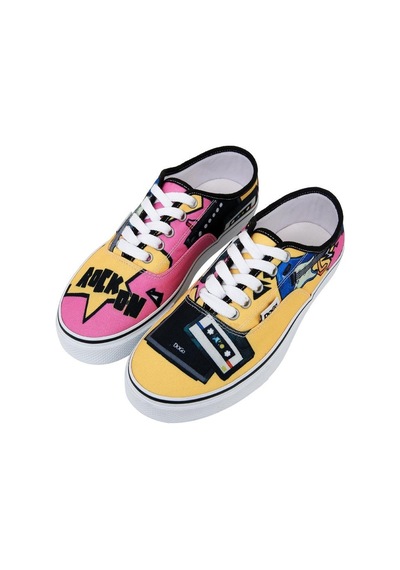 Kadın Vegan Çok Renkli Sneakers - Rock On Tasarım