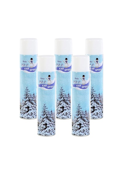 5 Adet Max Kar Köpüğü Spreyi, Eriyen Kar Taneleri, Parti Köpük Karı Yapar Kar Yağdıran Sprey 5x300 Ml Diğer