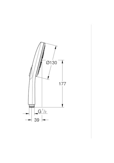 Grohe Rainshower Smartactive 130 El Duşu 3 Akışlı Grh26574al0 Diğer