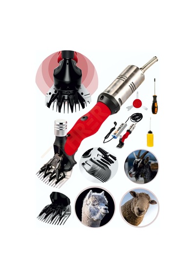 Böhrer Bhadp004 Pross Dark Red Güçlendirilmiş Adaptörlü Yeni Nesil Koyun - Keçi Kırkma Kırpma Makinesi