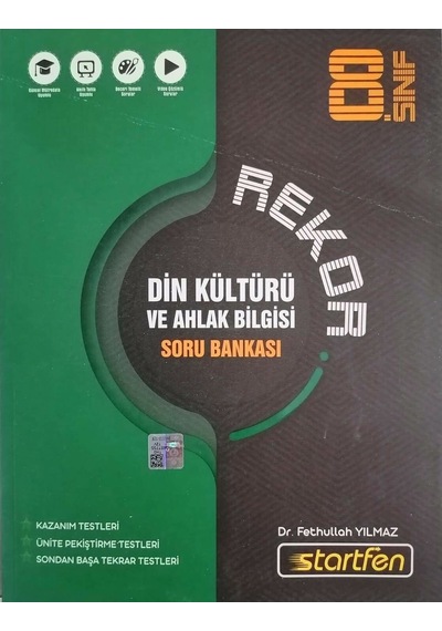 8. Sınıf Din Kültürü ve Ahlak Bilgisi Rekor Soru Bankası- Startfen Yayınları