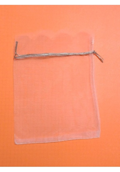 10 Adet Şeffaf Bez Kına Düğün Mevlüt Sünnet Hediye Kesesi Kese 12,5 Cm X 9,3 Cm Çanta