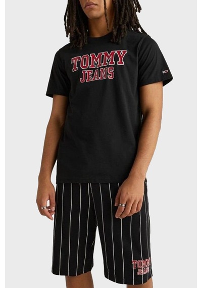 Tommy Jeans Erkek T Shirt DM0DM16405 BDS SİYAH Siyah