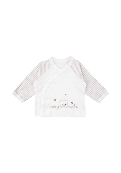 Bebegen Unisex Ekru Very Cute Nakışlı 5 Parça Organik Hastane Çıkış Seti Çok Renkli