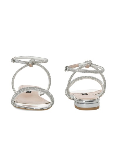 Nine West Selgen 2Pr Gümüş Kadın Düz Sandalet 101173766 Gümüş
