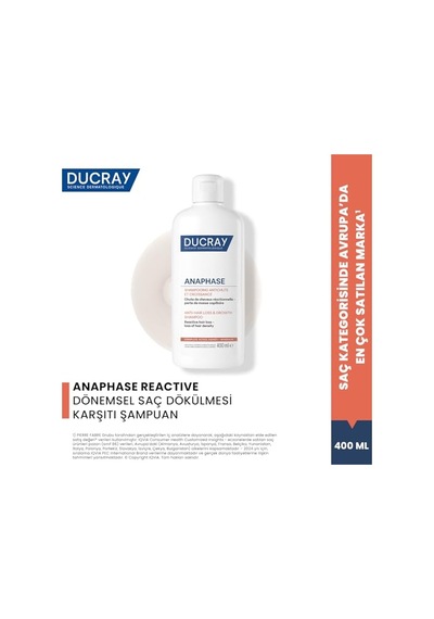 Anaphase Reactive Dönemsel Saç Dökülmesi Ve Yoğunluk Kaybı Yaşayan Saçlar İçin Şampuan 400 Ml